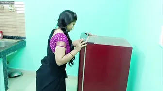 Watching Aunty Bending Over Showing Her Thick Curves At Home