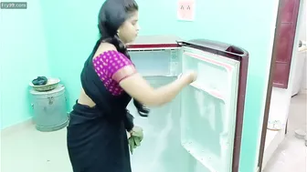 Watching Aunty Bending Over Showing Her Thick Curves At Home