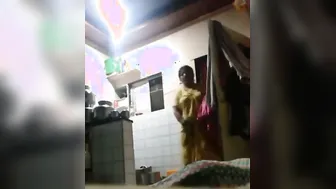 Catching My Mature Aunty Changing Clothes In Her Bedroom Alone