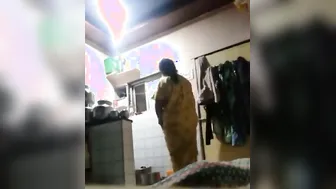 Catching My Mature Aunty Changing Clothes In Her Bedroom Alone