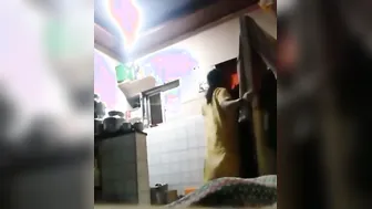 Catching My Mature Aunty Changing Clothes In Her Bedroom Alone