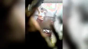 Spying On Next Door Married Aunty Taking Hot Shower Again