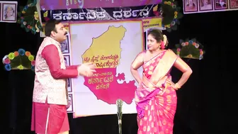 Curvy Kannada Aunty Exposing Her Belly And Navel