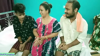 Sharing My Milf Aunty With Friend In Wild Threesome At My Home