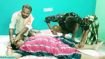 Sharing My Milf Aunty With Friend In Wild Threesome At My Home