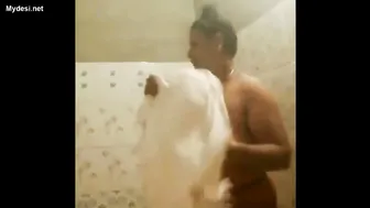 Catching My Married Neighbor Aunty Bathing And Changing Secretly