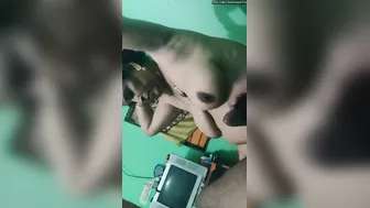 Village Aunty Flaunting Her Big Natural Boobs For Her Neighbor