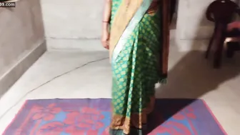 Spreading My Girlfriend Wide On The Floor Fucking Her Desi Pussy