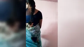 Married Aunty Stripping Her Saree Off Completely Before Fucking