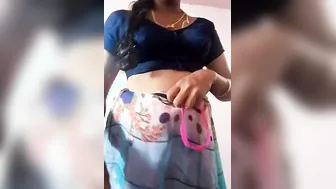 Married Aunty Stripping Her Saree Off Completely Before Fucking