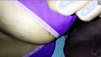 Married Milf Flashing Her Dark Nipples While Touching Herself