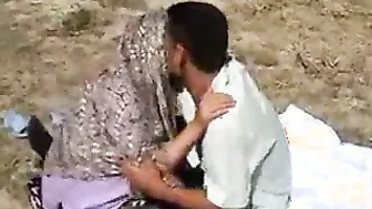 Horny Bengali Wife Sucking Cock Outdoors In Risky Public Place