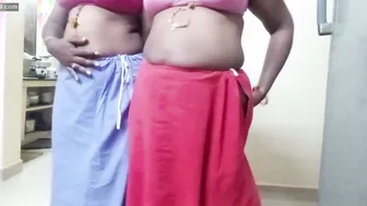 Tamil Aunty And Her Girlfriend Kissing And Fingering Each Other