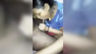 Horny Sister-In-Law Giving Me Sloppy Blowjob On Camera