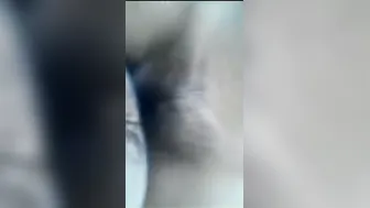 Fingering Her Hairy Wet Cunt Until She Cums Everywhere