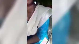 Married Woman Flashing Her Big Tits Inside The Car