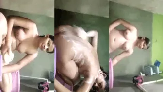 Sexy Babe Soaping Her Naked Body Making Me Stroke Hard