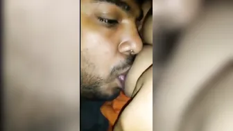 Milf Letting Her Neighbor Suck On Her Huge Tits