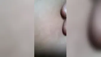 Busty GF Spreading Her Pussy Wide Open