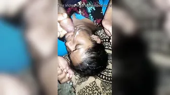 Mature Aunty Taking A Facial Cumshot From Younger Guy