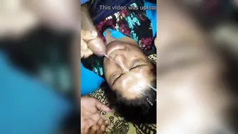 Mature Aunty Taking A Facial Cumshot From Younger Guy