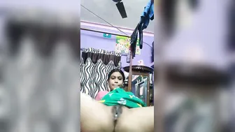 Wife Spreading Her Pussy Wide Open For The Camera