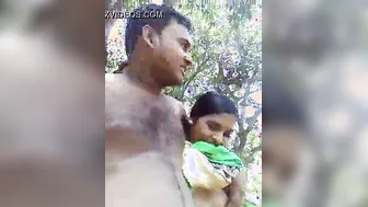 Horny Couple Fucking Outdoors In The Woods