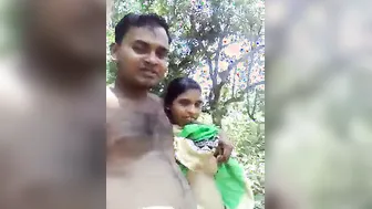 Horny Couple Fucking Outdoors In The Woods