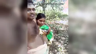 Horny Couple Fucking Outdoors In The Woods