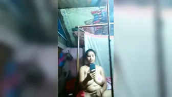 Bengali Wife Stripping Naked And Playing With Herself