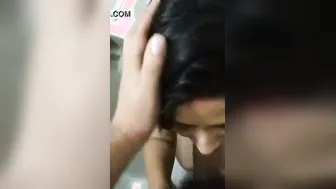 Sexy Sister-In-Law Giving Sloppy Blowjob At My Place