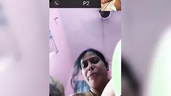 Horny Married Woman Masturbating During Live Video Call