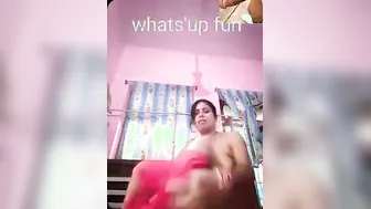 Horny Married Woman Masturbating During Live Video Call