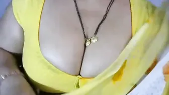 Busty Aunty Teasing With Her Massive Tits For My Cock