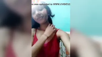Big Titted Indian Slut Stripping Completely Naked
