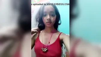 Big Titted Indian Slut Stripping Completely Naked
