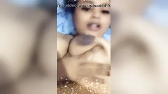 My GF Teasing With Her Natural Tits On Video