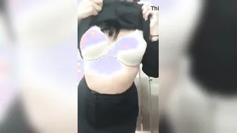 Naughty GF Recording Nude Selfie Showing Big Tits