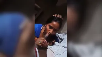 Village Married Woman Giving Sloppy Blowjob To Neighbor