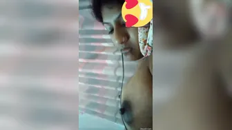 Desi GF Stripping And Showing Big Tits On Video Call Live
