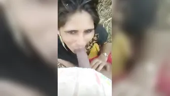 Village Girl Moaning Loud While Blowing Him With Dirty Hindi Talk