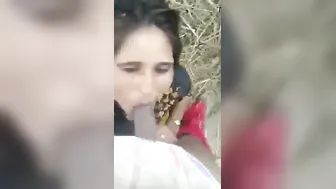 Village Girl Moaning Loud While Blowing Him With Dirty Hindi Talk