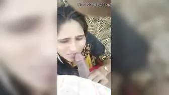 Village Girl Moaning Loud While Blowing Him With Dirty Hindi Talk