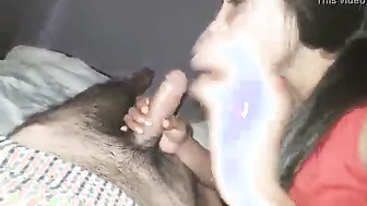 Adorable Indian GF Sucking Dick Passionately On Camera