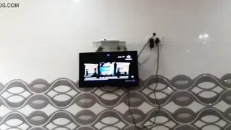 Married Aunty Sucking Off Her Younger Lover Behind Doors