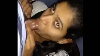 South Indian Wife Giving Her Man A Sloppy Blowjob On Camera