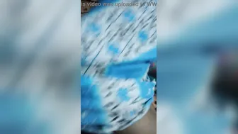 Cheating Wife Next Door Secretly Sucking Her Lover Behind Doors