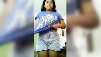 College Girl Flaunting Her Curves In Private Bedroom Video