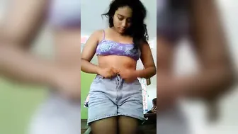 College Girl Flaunting Her Curves In Private Bedroom Video