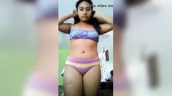 College Girl Flaunting Her Curves In Private Bedroom Video